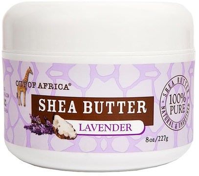 Out of Africa, Shea Butter, Lavender, 8 oz (227 g) ,حمام، الجمال، زبدة الشيا