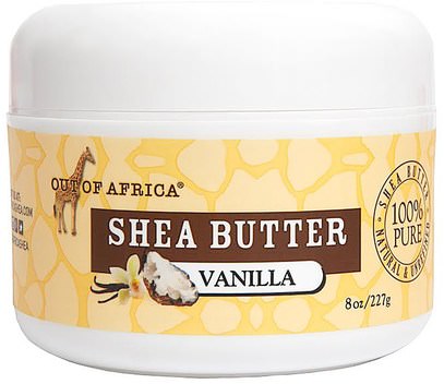 Out of Africa, Shea Butter, Vanilla, 8 oz (227 g) ,حمام، الجمال، زبدة الشيا