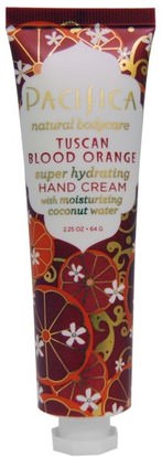 Pacifica, Hand Cream, Tuscan Blood Orange, 2.25 oz (64 g) ,حمام، الجمال، كريمات اليد