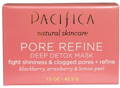 Pacifica, Pore Refine Deep Detox Mask, 1.5 oz (42.5 g) ,الجمال، أقنعة الوجه، حب الشباب، أقنعة عيب، الصحة، العناية بالبشرة