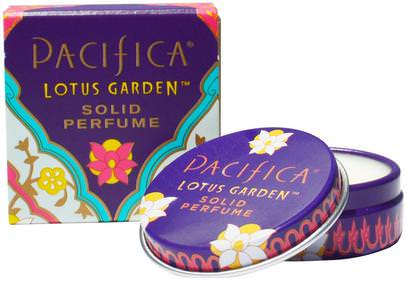 Pacifica, Solid Perfume, Lotus Garden.33 oz (10 g) ,حمام، الجمال، العطور، بخاخ العطور