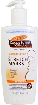Palmers, Cocoa Butter Formula, Body Lotion, Massage Lotion for Stretch Marks, 8.5 fl oz (250 ml) ,الصحة، جلد، تمدد، العلامات ندوب، حمم، الجمال، أرجان