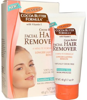 Palmers, Cocoa Butter Formula, Facial Hair Remover, 1.7 oz (48 g) ,حمام، الجمال، الحلاقة، شرائط الشمع إزالة الشعر