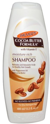 Palmers, Cocoa Butter Formula, Moisture Rich Shampoo, 13.5 fl oz (400 ml) ,حمام، الجمال، الشعر، فروة الرأس، الشامبو، مكيف