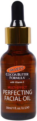 Palmers, Cocoa Butter Formula, Perfecting Facial Oil, 1 fl oz (30 ml) ,الصحة، الجلد، حمام، زيوت التجميل، زيوت العناية بالوجه