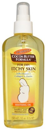 Palmers, Cocoa Butter Formula, Soothing Oil, 5.1 fl oz (150 ml) ,والصحة، والجلد، وتمتد علامات ندوب، زبدة الجسم