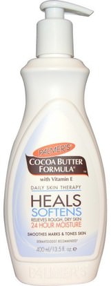 Palmers, Cocoa Butter Formula, With Vitamin E, 13.5 fl oz (400 ml) ,الصحة، والجلد، وتمتد علامات ندبات، حمام، الجمال، غسول الجسم
