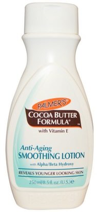 Palmers, Cocoa Butter Formula, with Vitamin E, Anti-Aging Smoothing Lotion, 8.5 fl oz (250 ml) ,الجمال، العناية بالوجه، نوع البشرة مكافحة الشيخوخة الجلد، حمام، غسول الجسم