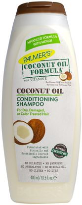 Palmers, Conditioning Shampoo, Coconut Oil, 13.5 fl oz (400 ml) ,حمام، الجمال، الشعر، فروة الرأس، الشامبو، مكيف