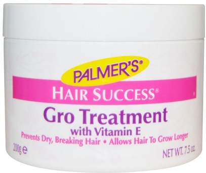 Palmers, Hair Success, Gro Treatment, with Vitamin E, 7.5 oz (200 g) ,حمام، الجمال، الشعر رقيق ونمو، الشعر، فروة الرأس، الشامبو، مكيف