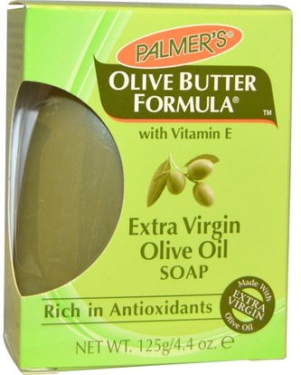 Palmers, Olive Butter Formula with Vitamin E, Extra Virgin Olive Oil Soap, 4.4 oz (125 g) ,حمام، الجمال، الصابون