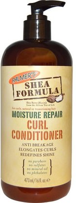 Palmers, Shea Formula, Moisture Conditioner, Curl Repair, 16 fl oz (473 ml) ,حمام، الجمال، الشعر، فروة الرأس، الشامبو، مكيف، مكيفات