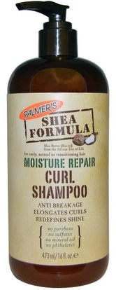 Palmers, Shea Formula, RAW Shea Shampoo, Moisture Repair, 16 fl oz (473 ml) ,حمام، الجمال، الشعر، فروة الرأس، الشامبو، مكيف