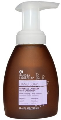 Pangea Organics, Hand Soap, Pyrenees Lavender with Cardamom, 8.4 fl oz (248 ml) ,حمام، الجمال، الصابون