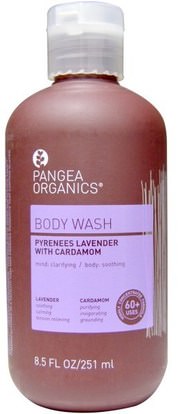 Pangea Organics, Pyrenees Lavender with Cardamom, Lavender, Body Wash, 8.5 fl oz (251 ml) ,حمام، الجمال، هلام الاستحمام