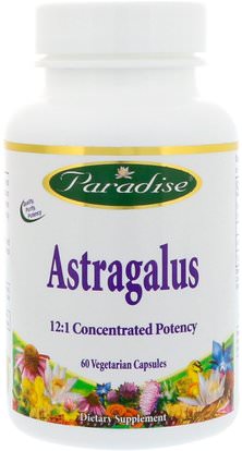 Paradise Herbs, Astragalus, 60 Vegetarian Capsules ,والصحة، والدعم المناعي، والانفلونزا الباردة والفيروسية، الكاحل