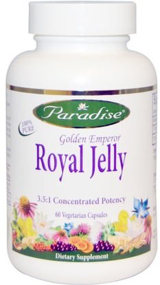 Paradise Herbs, Golden Emperor Royal Jelly, 60 Veggie Caps ,والصحة، والطاقة