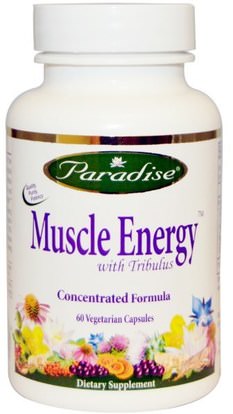 Paradise Herbs, Muscle Energy with Tribulus, 60 Veggie Caps ,والصحة، والطاقة
