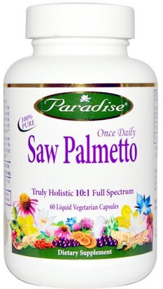 Paradise Herbs, Once Daily Saw Palmetto, 60 Veggie Caps ,الصحة، الرجال