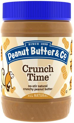 Peanut Butter & Co., Crunch Time, Crunchy Peanut Butter, 16 oz (454 g) ,الطعام، زبدة الفول السوداني