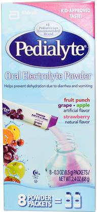 Pedialyte, Oral Electrolyte Powder, Variety Pack, 8 Powder Packets, 0.3 oz (8.5 g) Each ,وصحة الأطفال، وأغذية الأطفال، وطفل رضيع، وملاحق الرضع