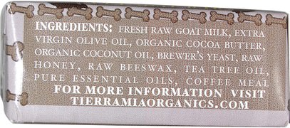 الحيوانات الأليفة الكلاب، الشامبو و الاستمالة الحيوانات الأليفة Tierra Mia Organics, Sham-Pup, Pet Soap Bar, 4.2 oz
