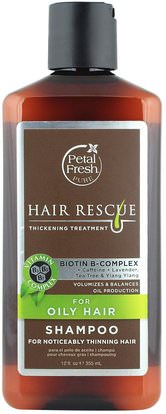 Petal Fresh, Hair Rescue, Thickening Treatment Shampoo, for Oily Hair, 12 fl oz (355 ml) ,حمام، الجمال، الشعر، فروة الرأس، الشامبو، مكيف