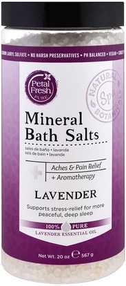 Petal Fresh, Mineral Bath Salts, Lavender, 20 oz (567 g) ,حمام، الجمال، أملاح الاستحمام