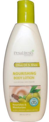 Petal Fresh, Nourishing Body Lotion, Olive Oil & Shea, 10 fl oz (300 ml) ,حمام، الجمال، غسول الجسم