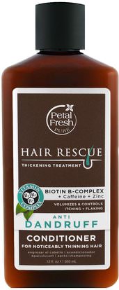 Petal Fresh, Pure, Hair Rescue Thickening Treatment Conditioner, Anti Dandruff, 12 fl oz (355 ml) ,حمام، الجمال، الشعر، فروة الرأس، الشامبو، مكيف