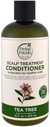 Petal Fresh, Pure, Scalp Treatment Conditioner, Tea Tree, 16 fl oz (475 ml) ,حمام، الجمال، الشعر، فروة الرأس، الشامبو، مكيف