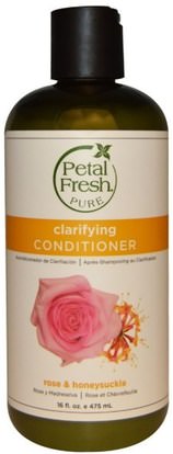 Petal Fresh, Pure, Softening Conditioner, Rose & Honeysuckle, 16 fl oz (475 ml) ,حمام، الجمال، الشعر، فروة الرأس، الشامبو، مكيف، مكيفات