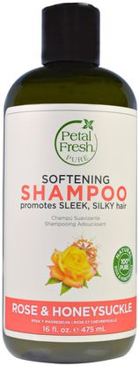 Petal Fresh, Pure, Softening Shampoo, Rose & Honeysuckle, 16 fl oz (475 ml) ,حمام، الجمال، الشعر، فروة الرأس، الشامبو، مكيف