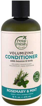 Petal Fresh, Pure, Volumizing Conditioner, Rosemary & Mint, 16 fl oz (475 ml) ,حمام، الجمال، الشعر، فروة الرأس، الشامبو، مكيف