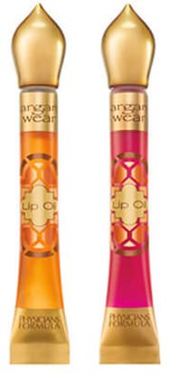 Physicians Formula, Inc., Ultra Nourishing Argan Lip Oil Duo, Liquid Gold/Pink, 0.3 fl oz (8 ml) ,حمام، الجمال، أحمر الشفاه، لمعان، بطانة