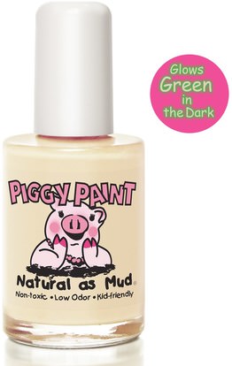 Piggy Paint, Nail Polish, Radioactive, Glows in the Dark!, 0.5 fl oz (15 ml) ,حمام، الجمال، ماكياج، طلاء الأظافر