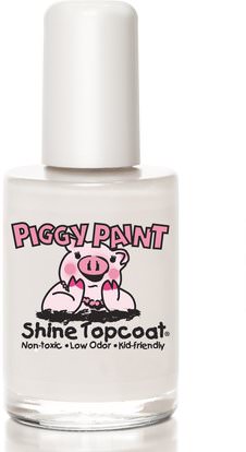 Piggy Paint, Nail Polish, Topcoat, 0.5 fl oz (15 ml) ,حمام، الجمال، ماكياج، طلاء الأظافر