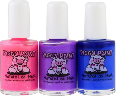 Piggy Paint, Nail Polishes, Pop of Pixie Gift Set, 3 Bottles, 0.5 fl oz (15 ml) Each ,حمام، الجمال، ماكياج