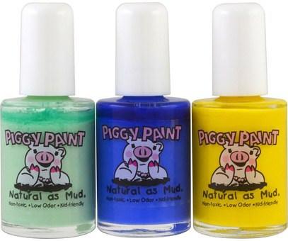 Piggy Paint, Nail Polishes, Slush Crush Gift Set, 3 Bottles, 0.5 fl oz (15 ml) Each ,حمام، الجمال، ماكياج