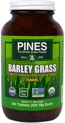 Pines International, Barley Grass, 500 Tablets ,المكملات الغذائية، سوبرفوودس، العشب الشعير