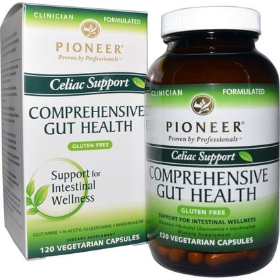 Pioneer Nutritional Formulas, Comprehensive Gut Health, Celiac Support, 120 Veggie Caps ,الصحة، الهضم، المعدة