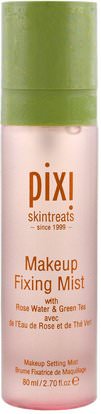 Pixi Beauty, Makeup Fixing Mist, with Rose Water and Green Tea, 2.7 fl oz (80 ml) ,حمام، الجمال، ماكياج