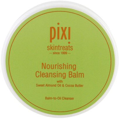 Pixi Beauty, Nourishing Cleansing Balm, with Sweet Almond Oil & Cocoa Butter, 3.04 fl oz (90 ml) ,الجمال، العناية بالوجه