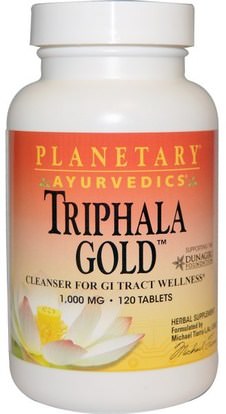 Planetary Herbals, Ayurvedics, Triphala Gold, 1,000 mg, 120 Tablets ,الصحة، السموم، تريفالا