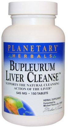 Planetary Herbals, Bupleurum Liver Cleanse, 545 mg, 150 Tablets ,المكملات الغذائية، والألياف، بلوبوروم