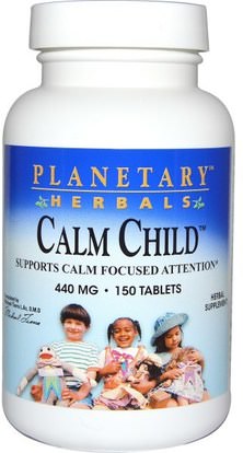 Planetary Herbals, Calm Child, 440 mg, 150 Tablets ,الأعشاب، القنب، بلسم الليمون ميليسا