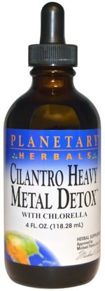 Planetary Herbals, Cilantro Heavy Metal Detox, 4 fl oz (118.28 ml) ,الأعشاب، الكزبرة