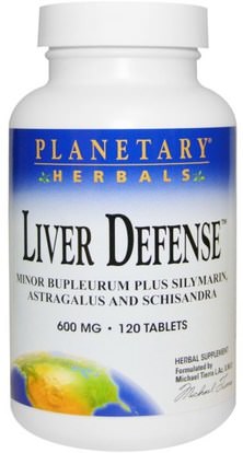Planetary Herbals, Liver Defense, 600 mg, 120 Tablets ,المكملات الغذائية، والألياف، بلوبوروم، والصحة، ودعم الكبد