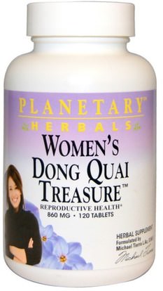 Planetary Herbals, Womens Dong Quai Treasure, 860 mg, 120 Tablets ,الصحة، المرأة، سن اليأس، دونغ كواي