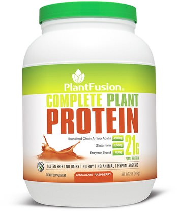 PlantFusion, Complete Plant Protein, Chocolate Raspberry, 2 lbs (908 g) ,والمكملات الغذائية، والبروتين